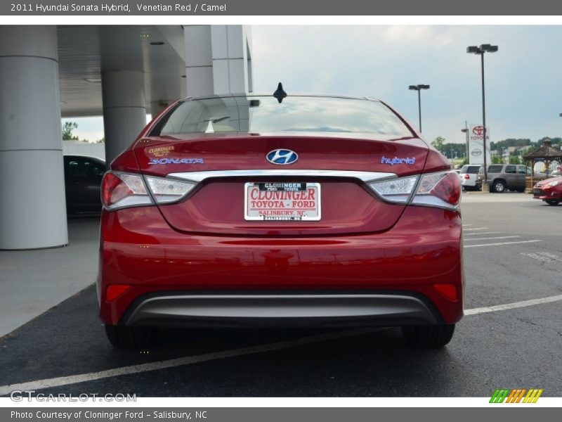 Venetian Red / Camel 2011 Hyundai Sonata Hybrid