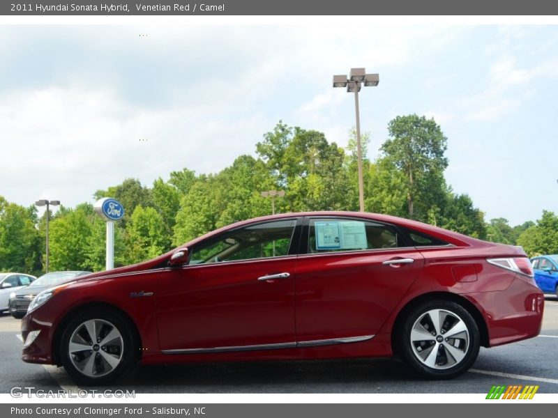 Venetian Red / Camel 2011 Hyundai Sonata Hybrid