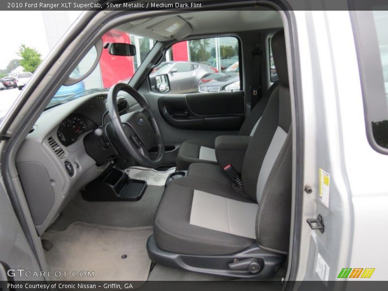 Silver Metallic / Medium Dark Flint 2010 Ford Ranger XLT SuperCab