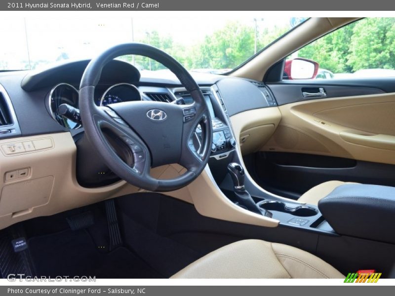 Venetian Red / Camel 2011 Hyundai Sonata Hybrid