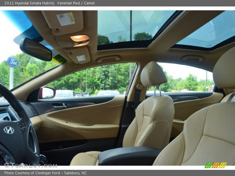 Venetian Red / Camel 2011 Hyundai Sonata Hybrid