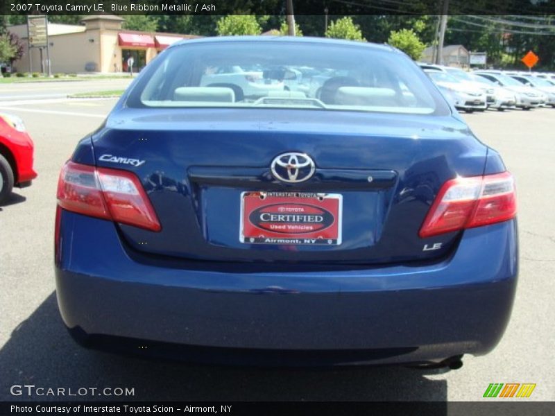 Blue Ribbon Metallic / Ash 2007 Toyota Camry LE