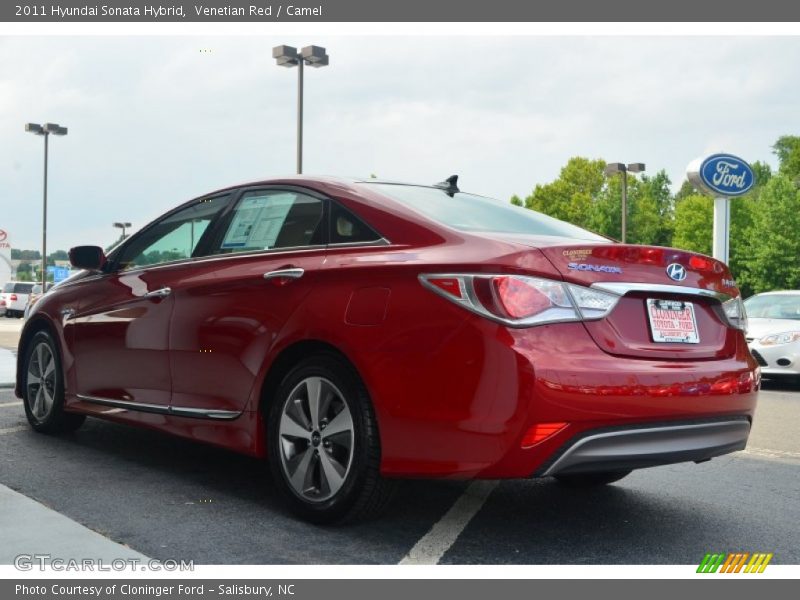 Venetian Red / Camel 2011 Hyundai Sonata Hybrid