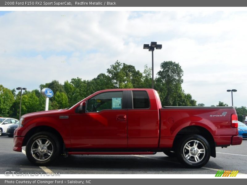 Redfire Metallic / Black 2008 Ford F150 FX2 Sport SuperCab
