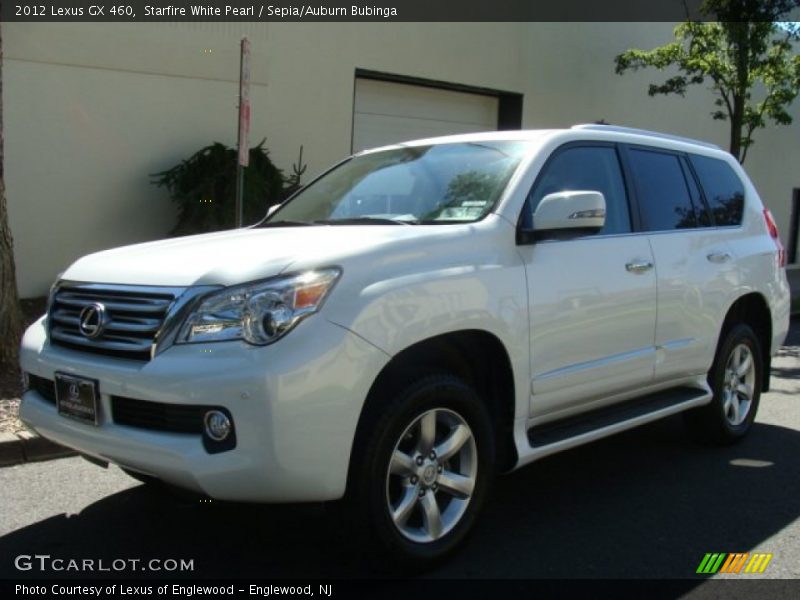 Starfire White Pearl / Sepia/Auburn Bubinga 2012 Lexus GX 460