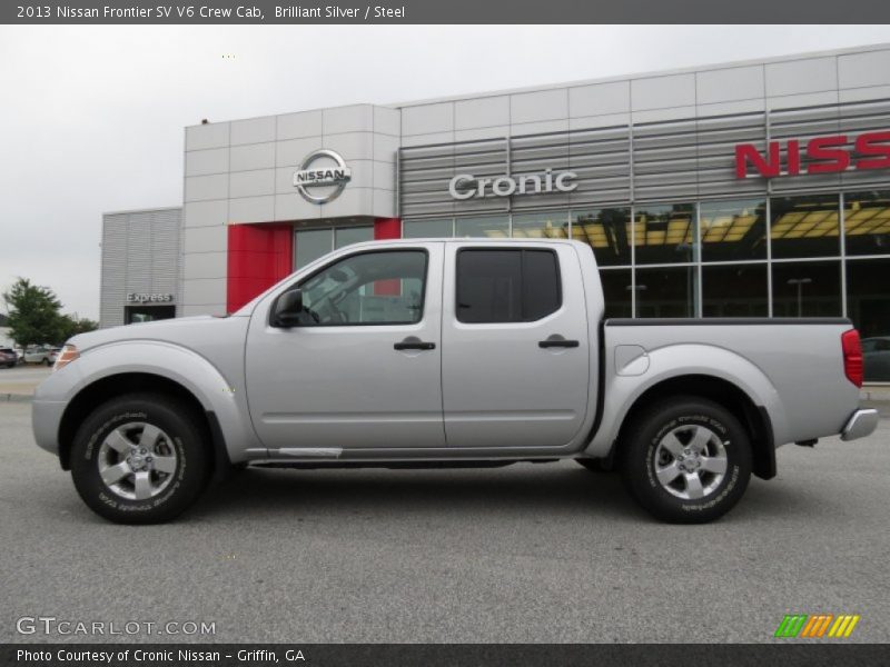 Brilliant Silver / Steel 2013 Nissan Frontier SV V6 Crew Cab