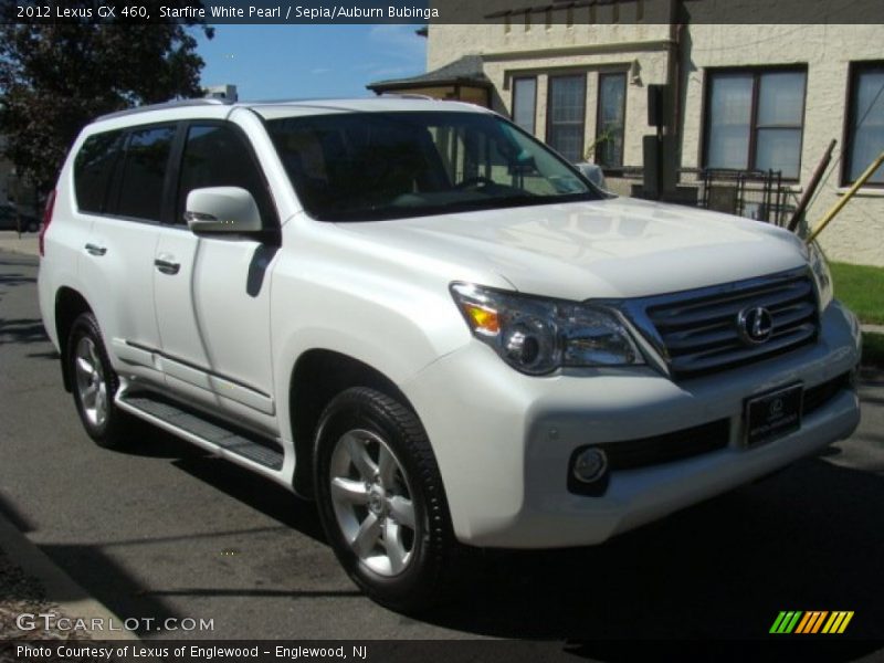Starfire White Pearl / Sepia/Auburn Bubinga 2012 Lexus GX 460