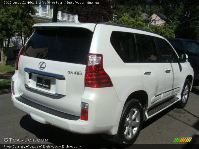 Starfire White Pearl / Sepia/Auburn Bubinga 2012 Lexus GX 460
