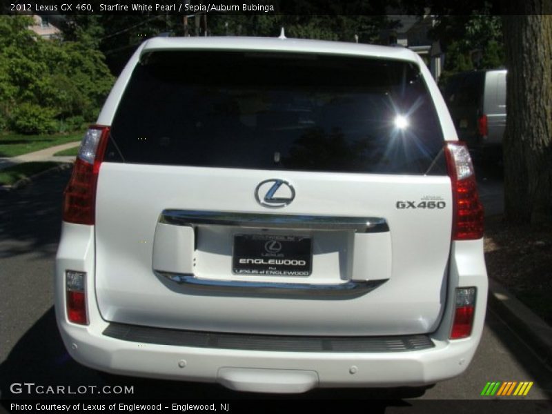 Starfire White Pearl / Sepia/Auburn Bubinga 2012 Lexus GX 460