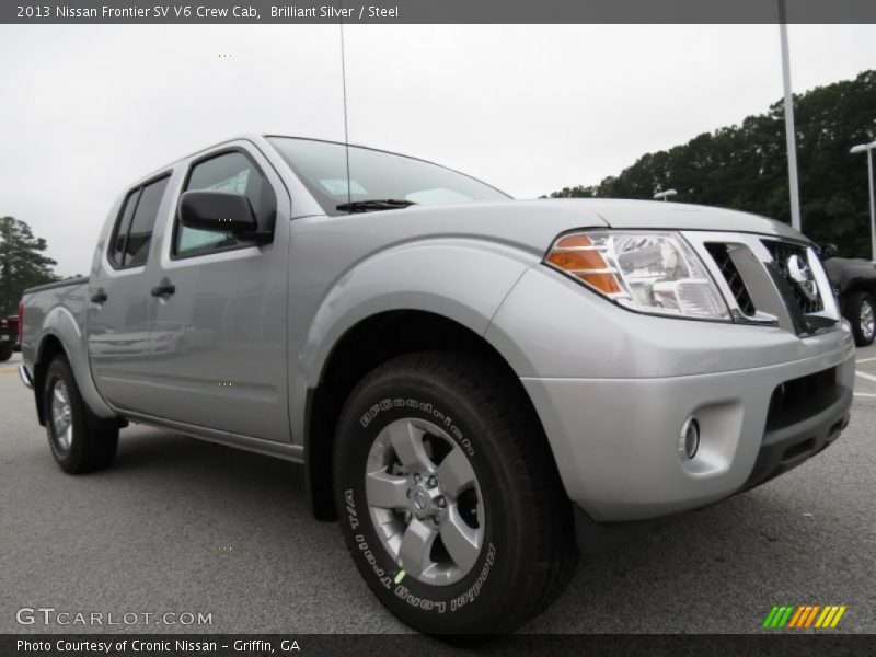 Brilliant Silver / Steel 2013 Nissan Frontier SV V6 Crew Cab