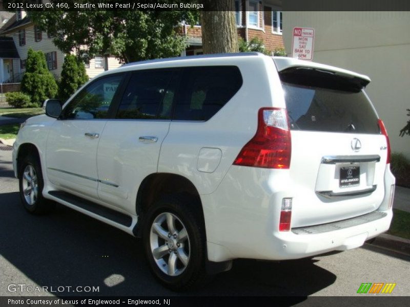 Starfire White Pearl / Sepia/Auburn Bubinga 2012 Lexus GX 460