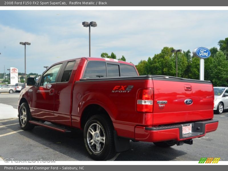 Redfire Metallic / Black 2008 Ford F150 FX2 Sport SuperCab