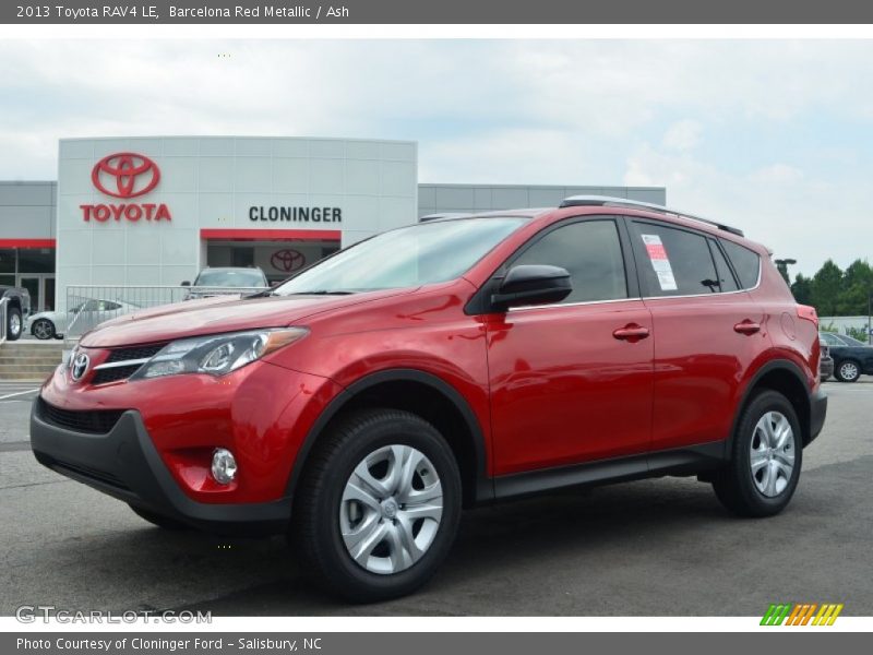 Barcelona Red Metallic / Ash 2013 Toyota RAV4 LE
