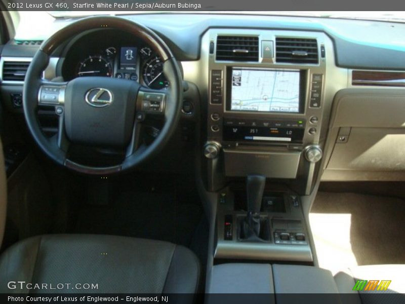 Starfire White Pearl / Sepia/Auburn Bubinga 2012 Lexus GX 460