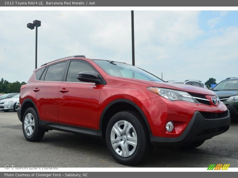 Barcelona Red Metallic / Ash 2013 Toyota RAV4 LE