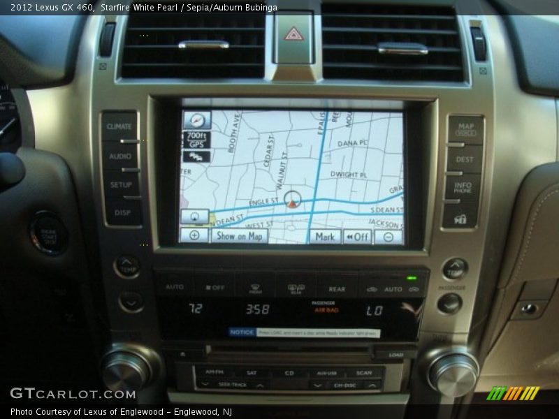 Starfire White Pearl / Sepia/Auburn Bubinga 2012 Lexus GX 460