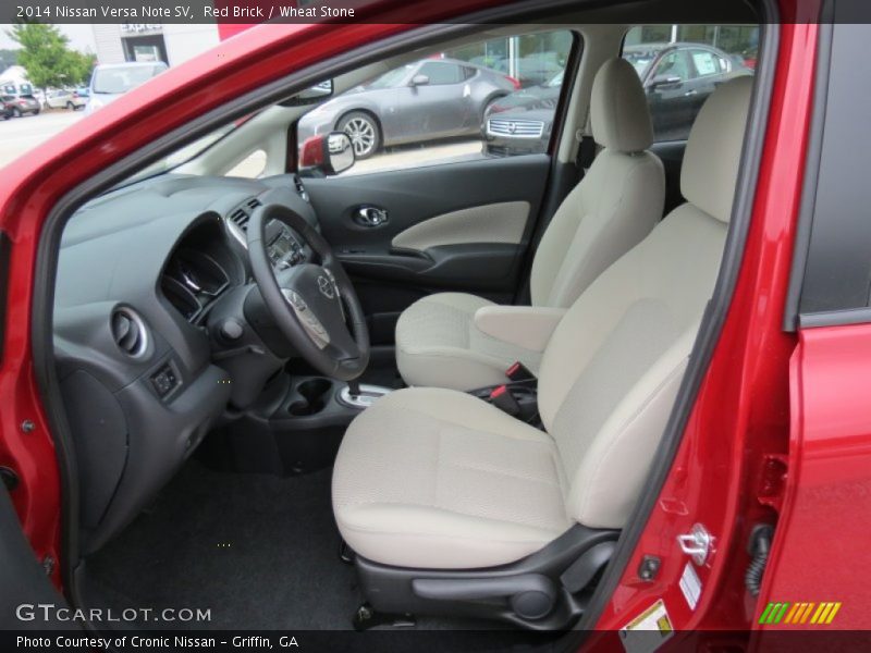  2014 Versa Note SV Wheat Stone Interior
