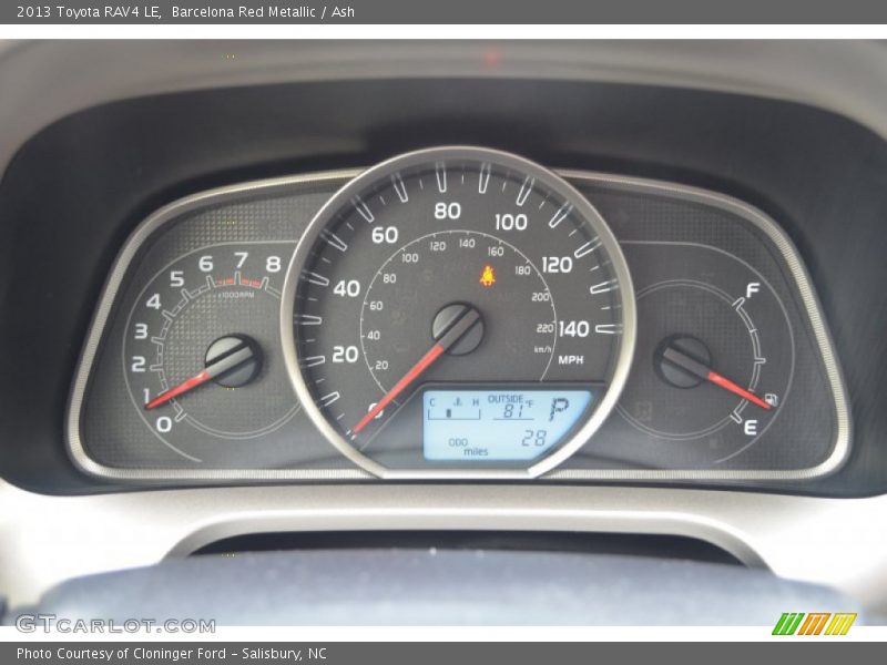 Barcelona Red Metallic / Ash 2013 Toyota RAV4 LE