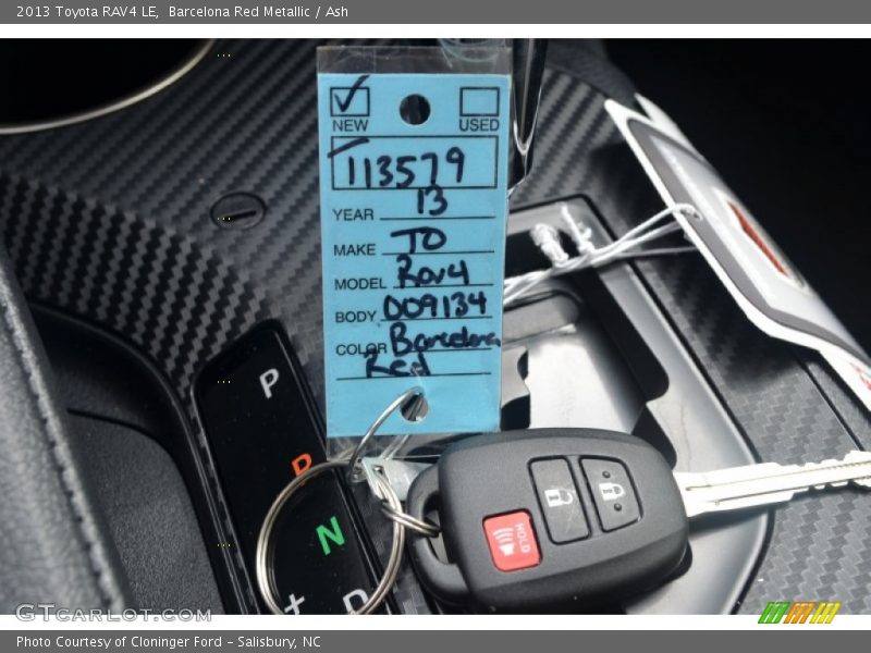 Barcelona Red Metallic / Ash 2013 Toyota RAV4 LE