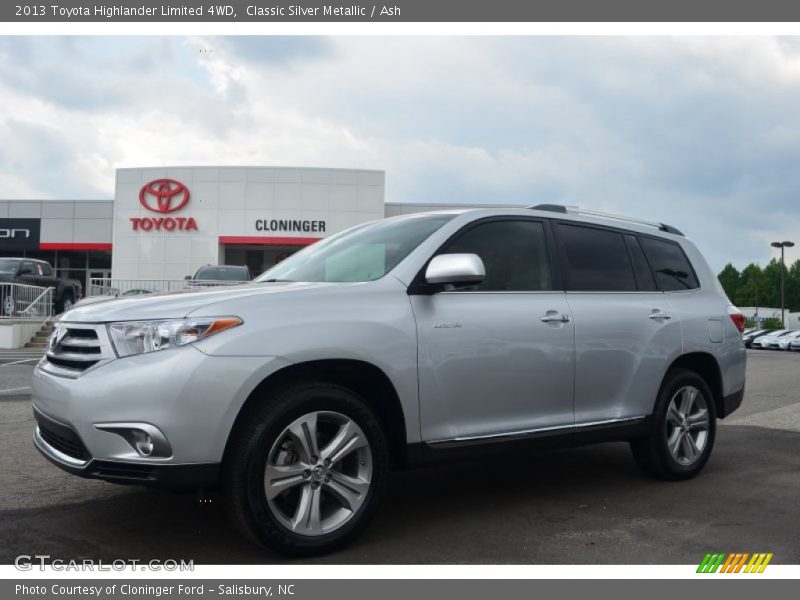 Classic Silver Metallic / Ash 2013 Toyota Highlander Limited 4WD
