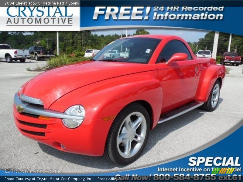 Redline Red / Ebony 2004 Chevrolet SSR