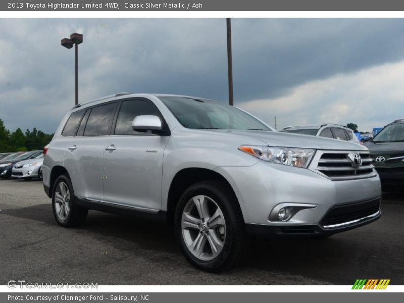 Classic Silver Metallic / Ash 2013 Toyota Highlander Limited 4WD