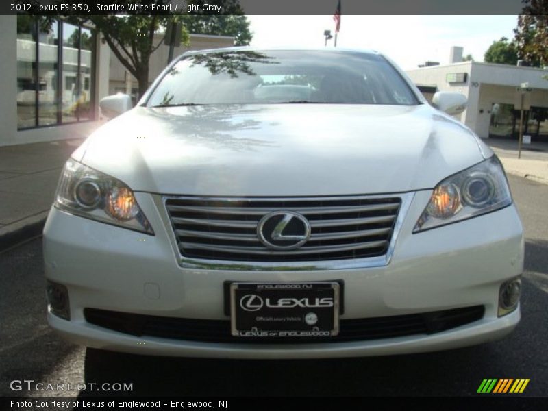 Starfire White Pearl / Light Gray 2012 Lexus ES 350