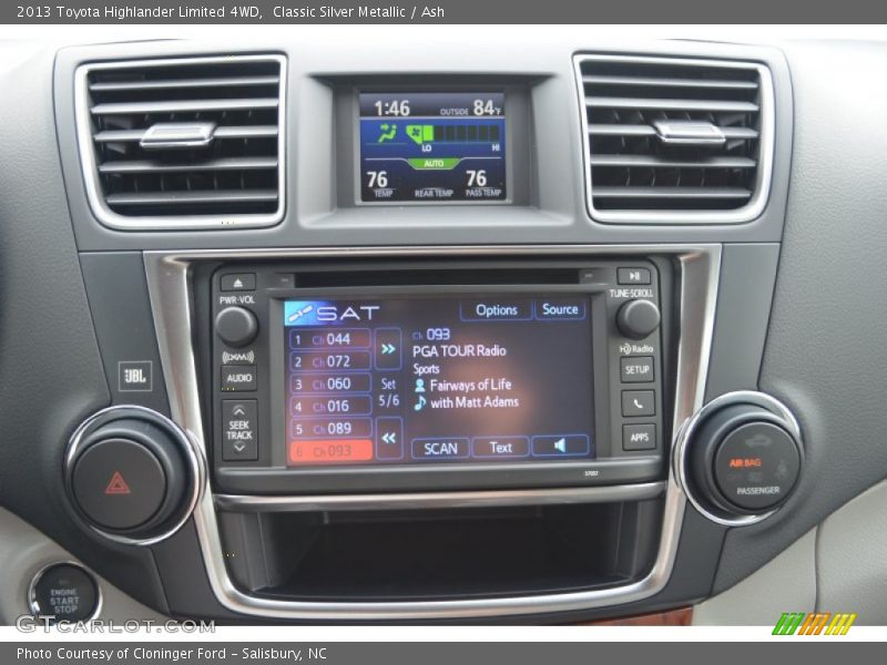 Classic Silver Metallic / Ash 2013 Toyota Highlander Limited 4WD