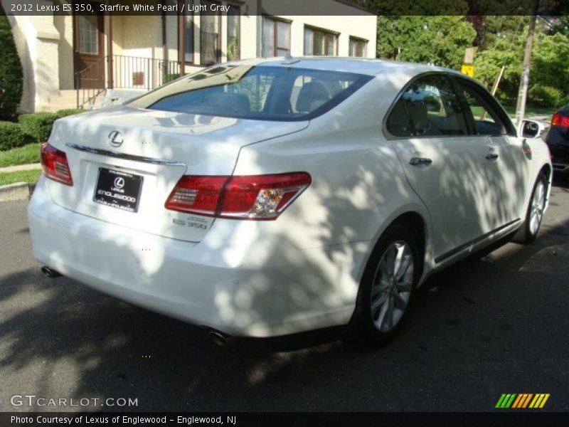 Starfire White Pearl / Light Gray 2012 Lexus ES 350