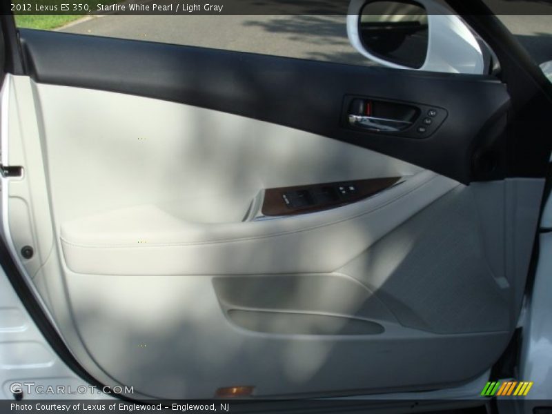 Starfire White Pearl / Light Gray 2012 Lexus ES 350