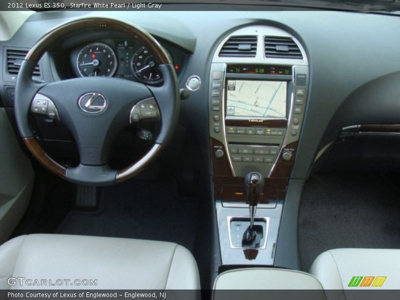 Starfire White Pearl / Light Gray 2012 Lexus ES 350