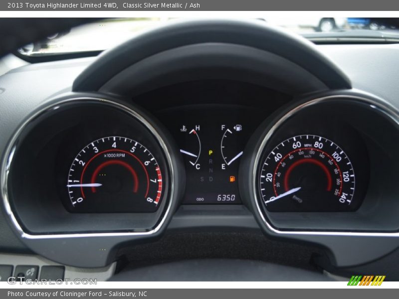 Classic Silver Metallic / Ash 2013 Toyota Highlander Limited 4WD