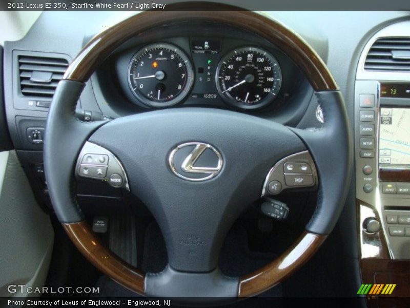 Starfire White Pearl / Light Gray 2012 Lexus ES 350