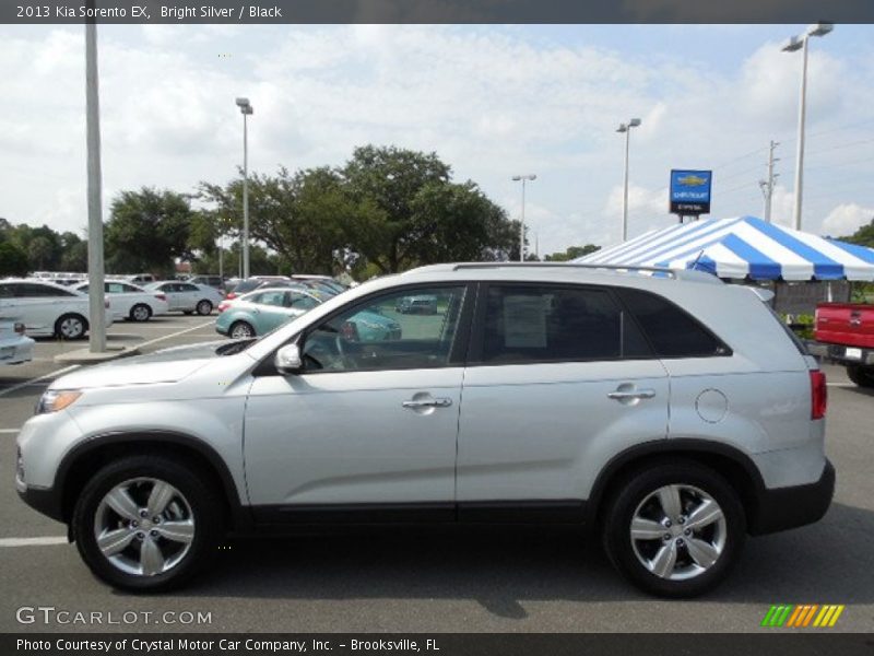 Bright Silver / Black 2013 Kia Sorento EX