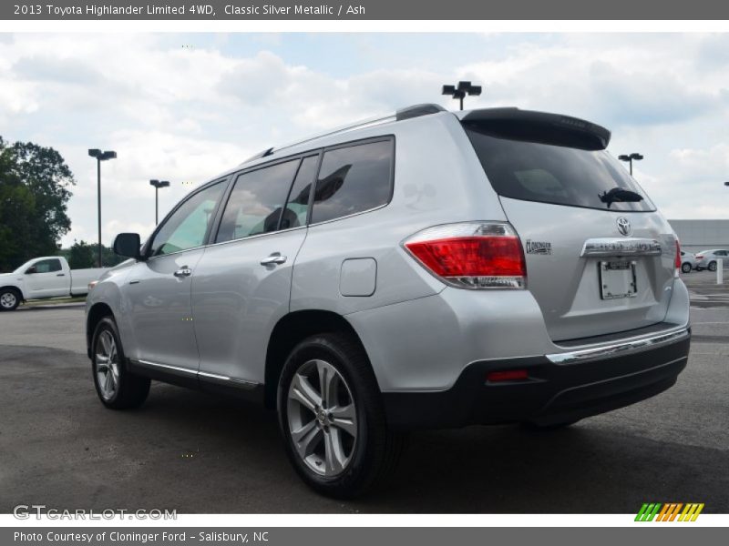 Classic Silver Metallic / Ash 2013 Toyota Highlander Limited 4WD