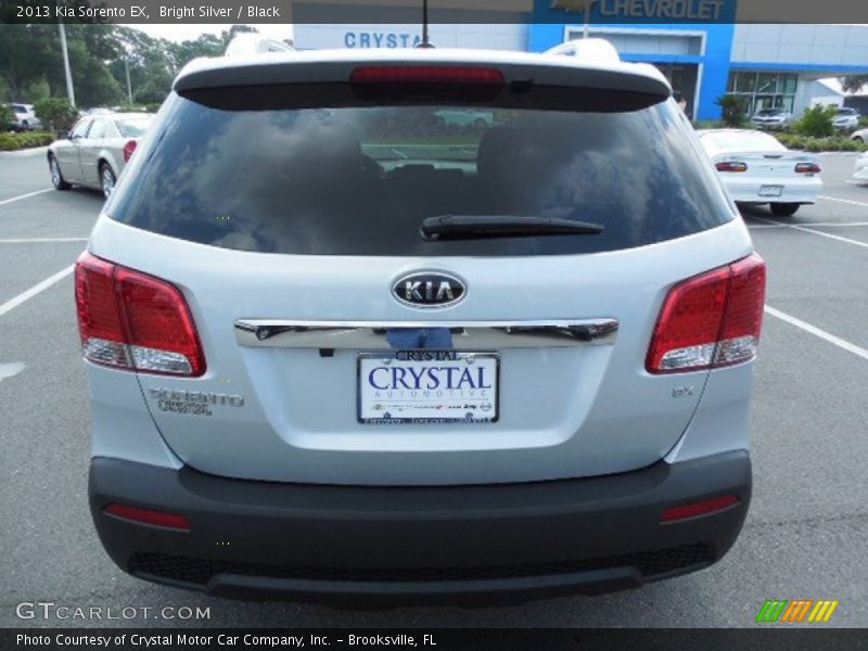 Bright Silver / Black 2013 Kia Sorento EX