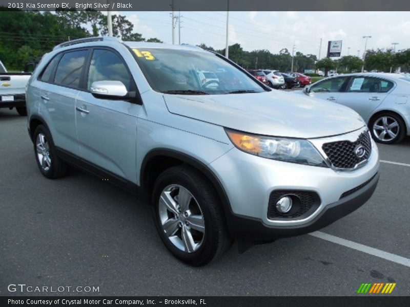 Bright Silver / Black 2013 Kia Sorento EX