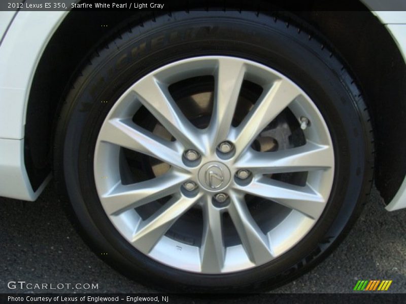 Starfire White Pearl / Light Gray 2012 Lexus ES 350