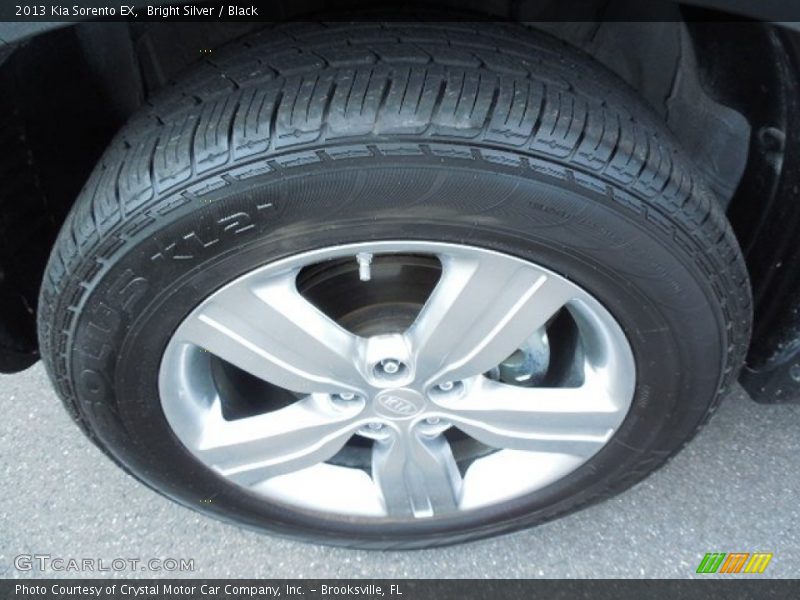 Bright Silver / Black 2013 Kia Sorento EX