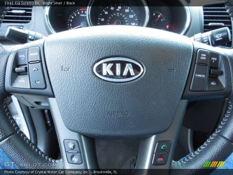 Bright Silver / Black 2013 Kia Sorento EX
