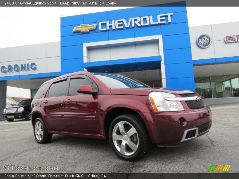 Deep Ruby Red Metallic / Ebony 2008 Chevrolet Equinox Sport