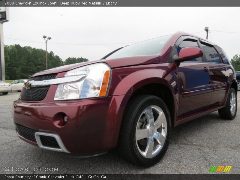 Deep Ruby Red Metallic / Ebony 2008 Chevrolet Equinox Sport