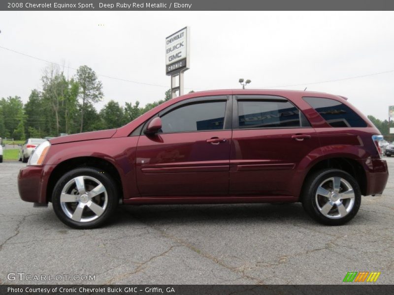 Deep Ruby Red Metallic / Ebony 2008 Chevrolet Equinox Sport