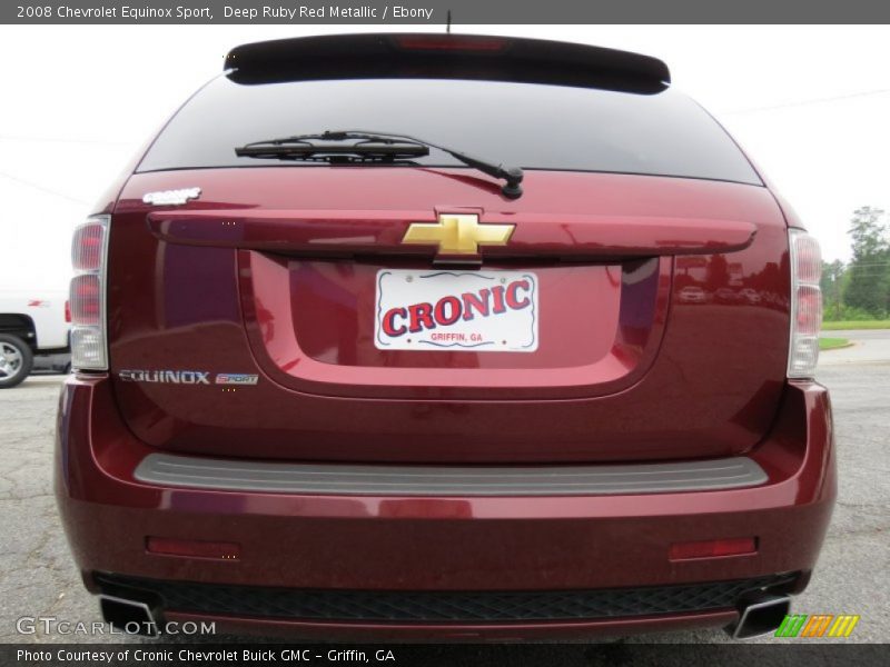 Deep Ruby Red Metallic / Ebony 2008 Chevrolet Equinox Sport