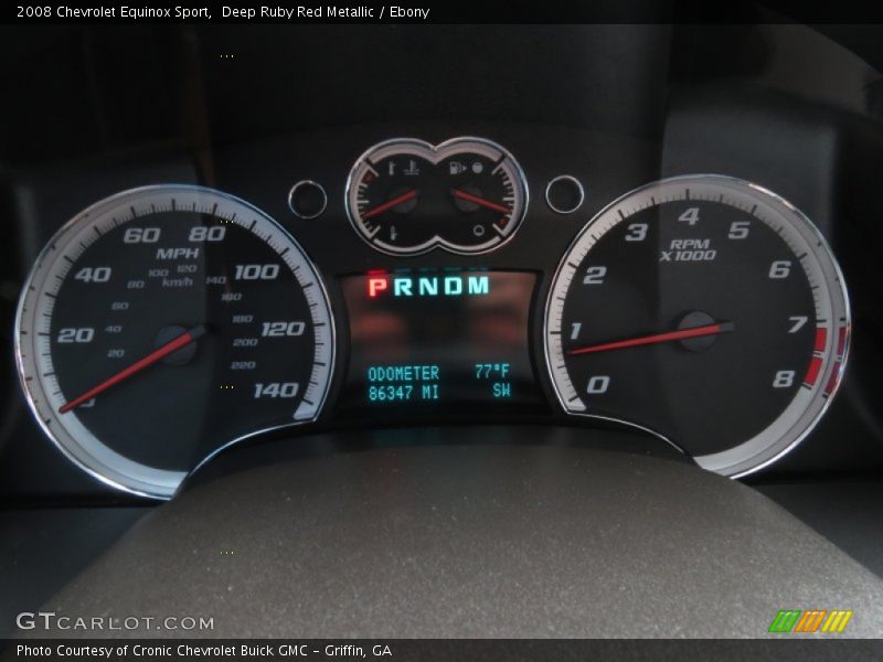Deep Ruby Red Metallic / Ebony 2008 Chevrolet Equinox Sport