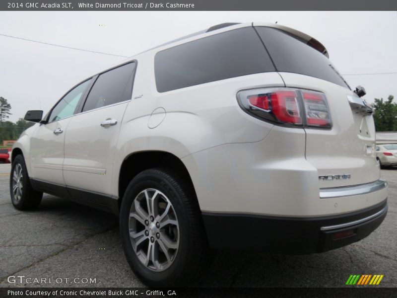 White Diamond Tricoat / Dark Cashmere 2014 GMC Acadia SLT