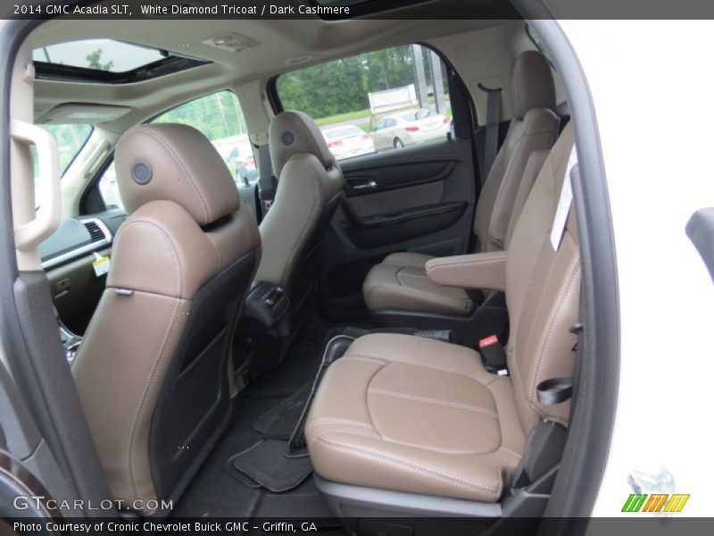 White Diamond Tricoat / Dark Cashmere 2014 GMC Acadia SLT