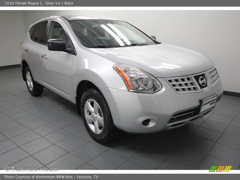 Silver Ice / Black 2010 Nissan Rogue S