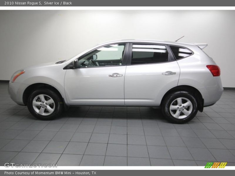 Silver Ice / Black 2010 Nissan Rogue S