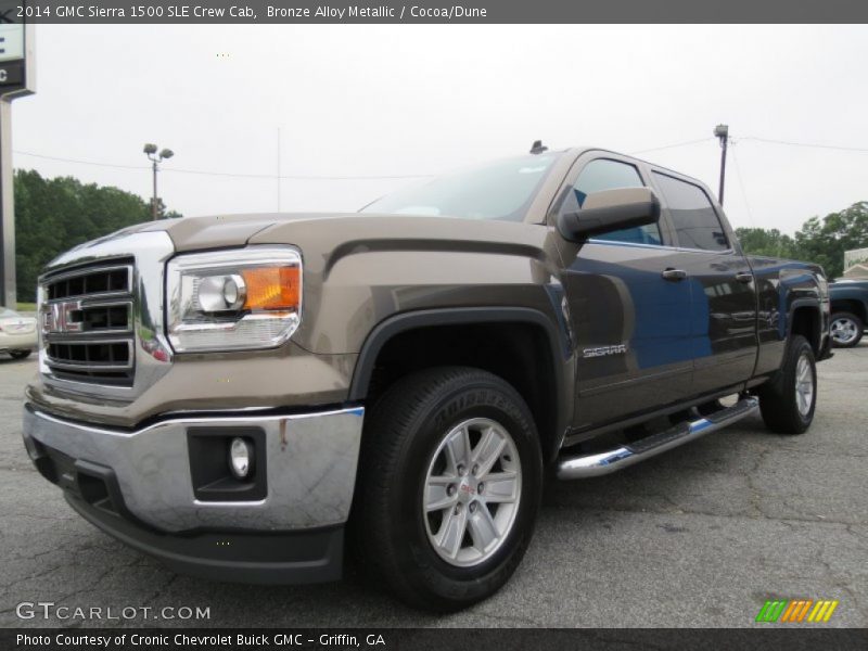 Bronze Alloy Metallic / Cocoa/Dune 2014 GMC Sierra 1500 SLE Crew Cab
